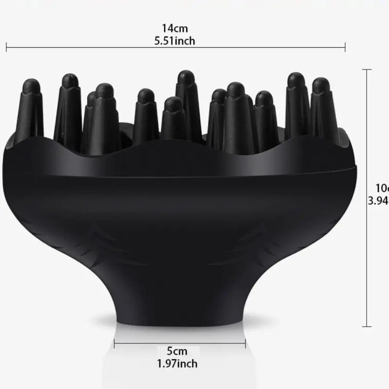 Reusable Wavy Air Nozzle, Professional Hair Dryer Integrates Air Nozzle and Diffuser - Specially Designed for Curly Hair and Natural Hairstyles, an Essential Tool for Daily Family Styling and Salons, to Easily Create Wavy Curly Hair