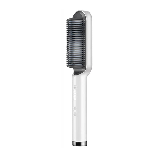 Hair Straightener Ceramic Hot Comb 2 in 1 Electric Straighten Hair Brush Negative Ion Fast Heating Styling Tool ﻿