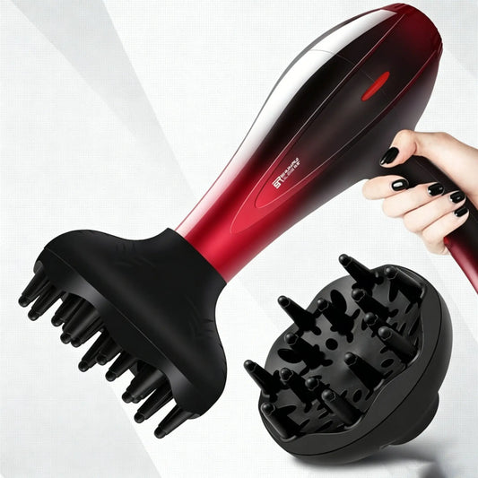 Reusable Wavy Air Nozzle, Professional Hair Dryer Integrates Air Nozzle and Diffuser - Specially Designed for Curly Hair and Natural Hairstyles, an Essential Tool for Daily Family Styling and Salons, to Easily Create Wavy Curly Hair