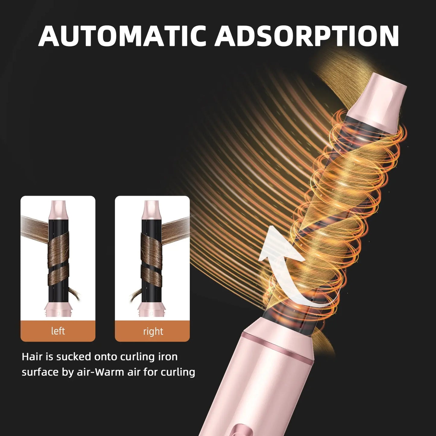 Hair Dryer Brush 5 in 1, Hair Drier Brush, Blow Dryer Brush Set Hot Air Brush Blowout Thermal Brush for Straight/Curl/Drying Air Styler Curling Iron Hair Styling Tools Hair Dryer, Hair Blower Brush