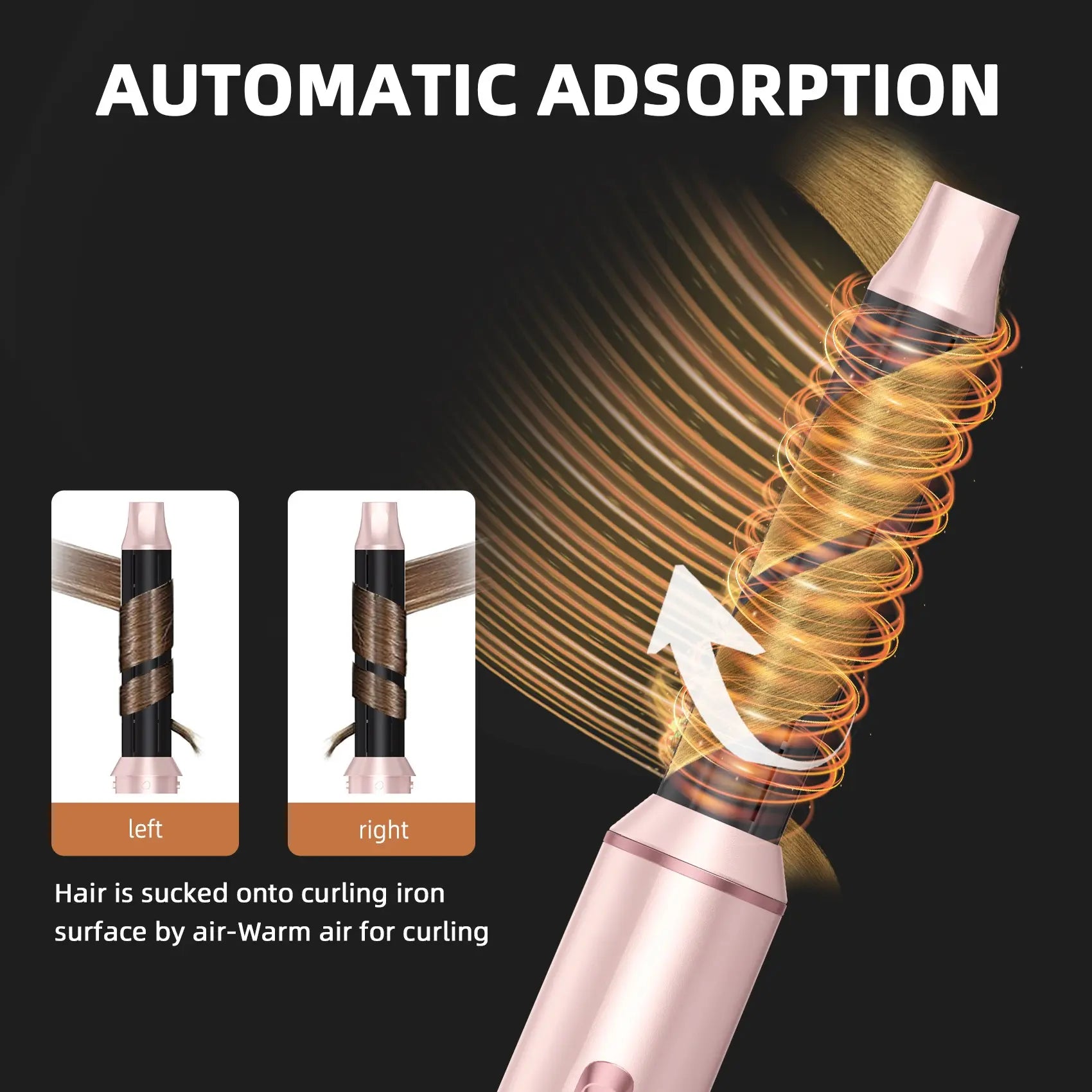 Hair Dryer Brush 5 in 1, Hair Drier Brush, Blow Dryer Brush Set Hot Air Brush Blowout Thermal Brush for Straight/Curl/Drying Air Styler Curling Iron Hair Styling Tools Hair Dryer, Hair Blower Brush